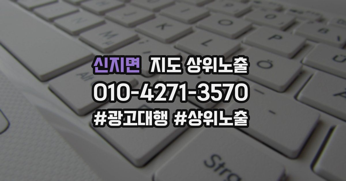 신지면 지도 상위 노출