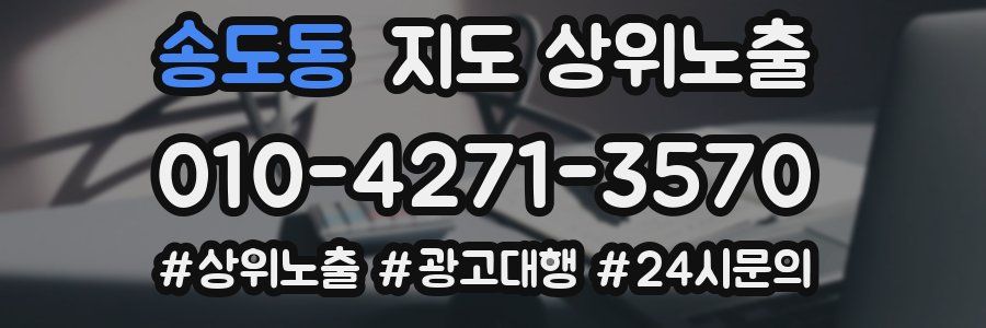 송도동 지도 상위 노출