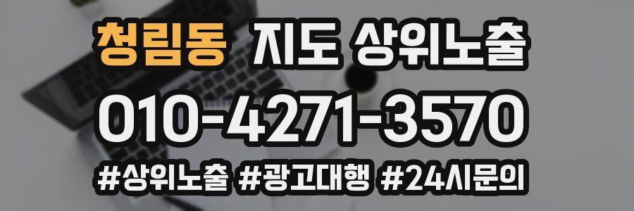 청림동 지도 상위 노출