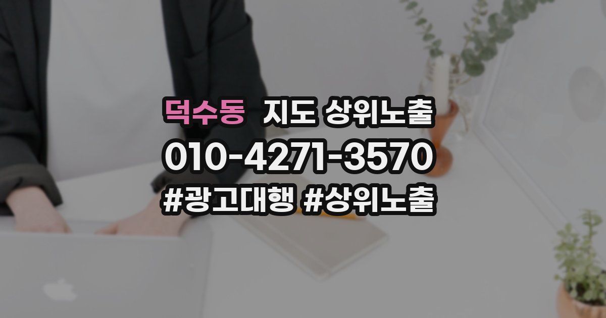 덕수동 지도 상위 노출
