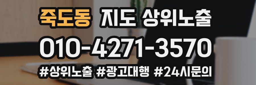 죽도동 지도 상위 노출