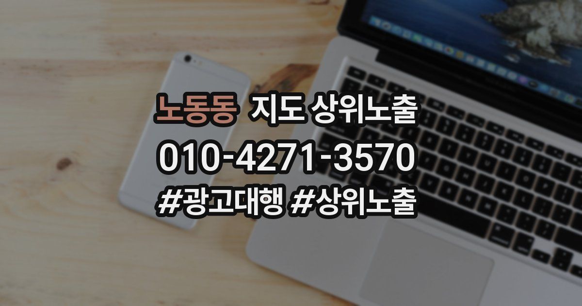 노동동 지도 상위 노출