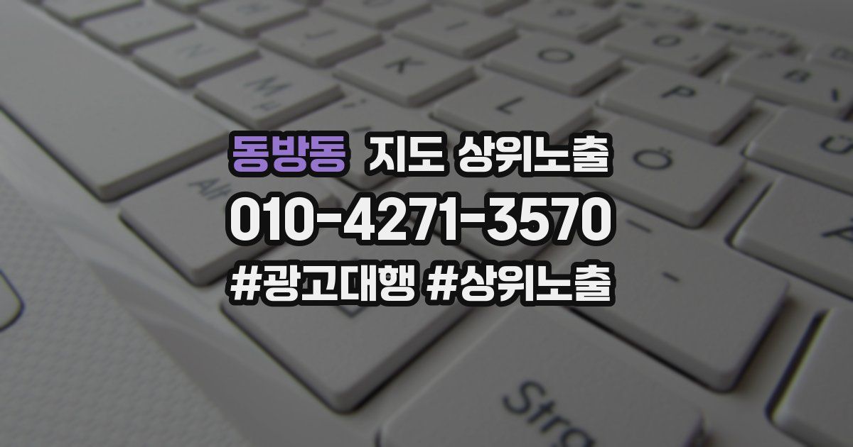 동방동 지도 상위 노출