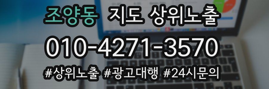 조양동 지도 상위 노출
