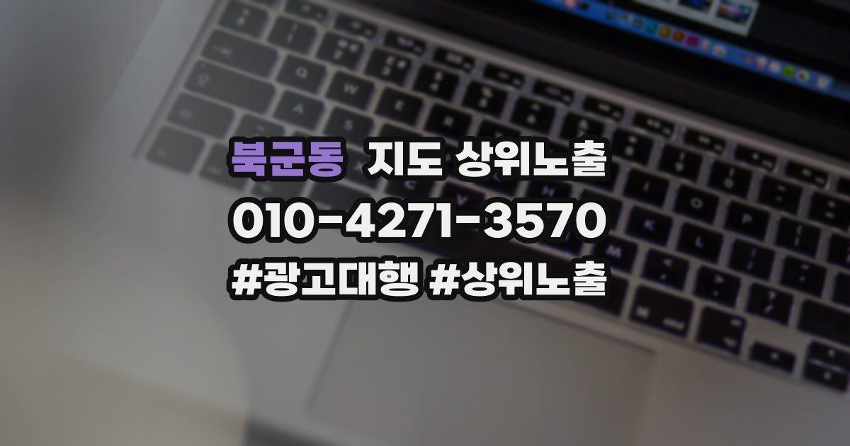 북군동 지도 상위 노출