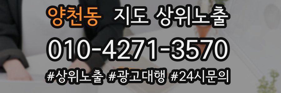 양천동 지도 상위 노출