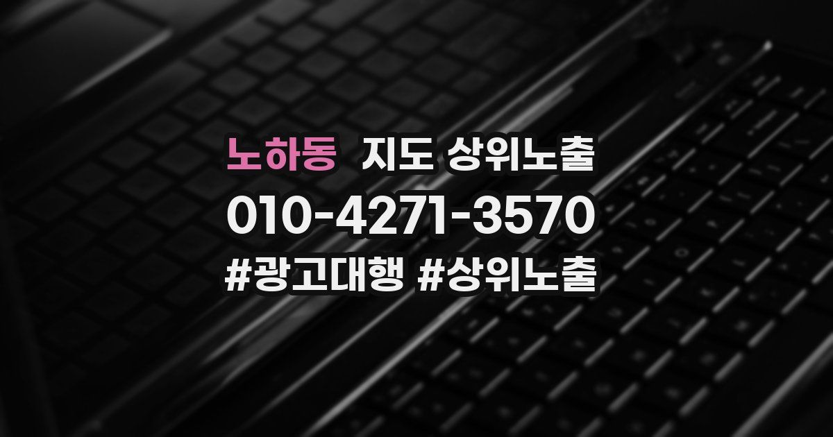 노하동 지도 상위 노출