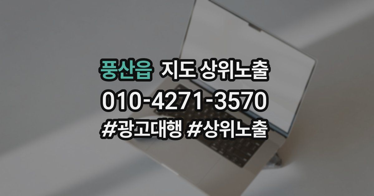 풍산읍 지도 상위 노출