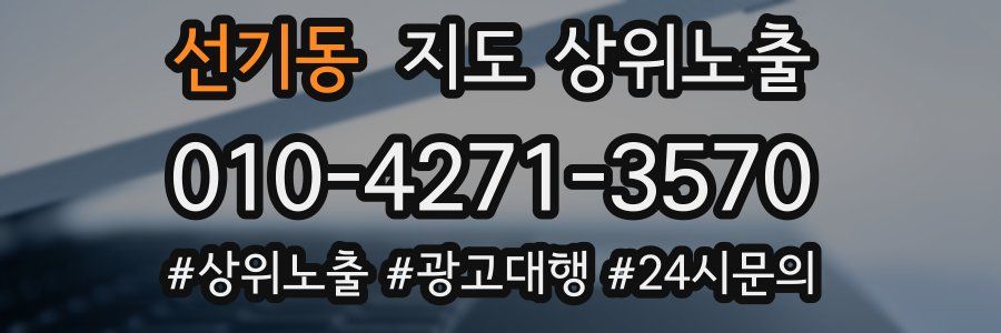 선기동 지도 상위 노출