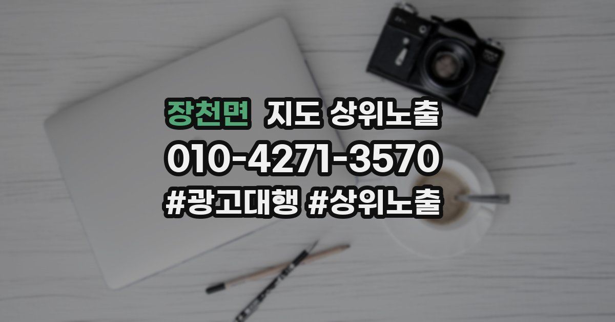 장천면 지도 상위 노출