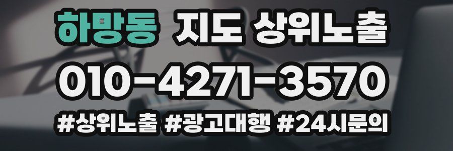 하망동 지도 상위 노출
