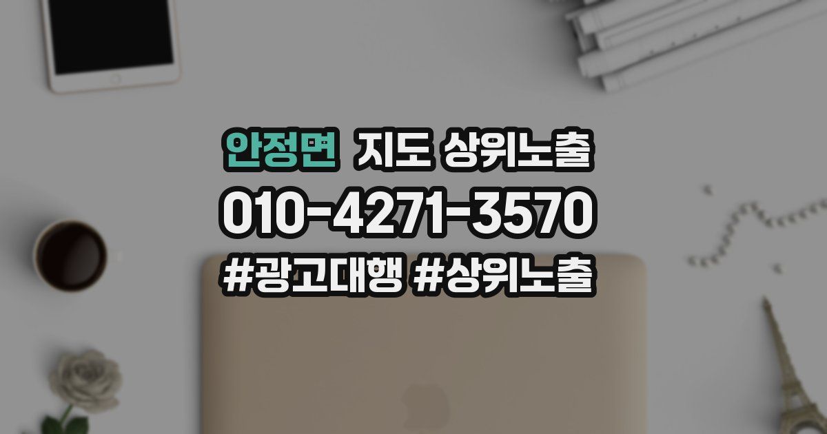 안정면 지도 상위 노출