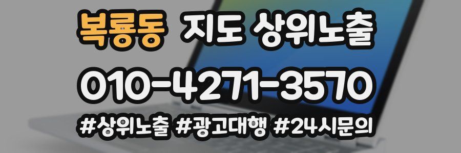 복룡동 지도 상위 노출