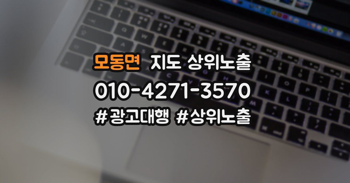 모동면 지도 상위 노출