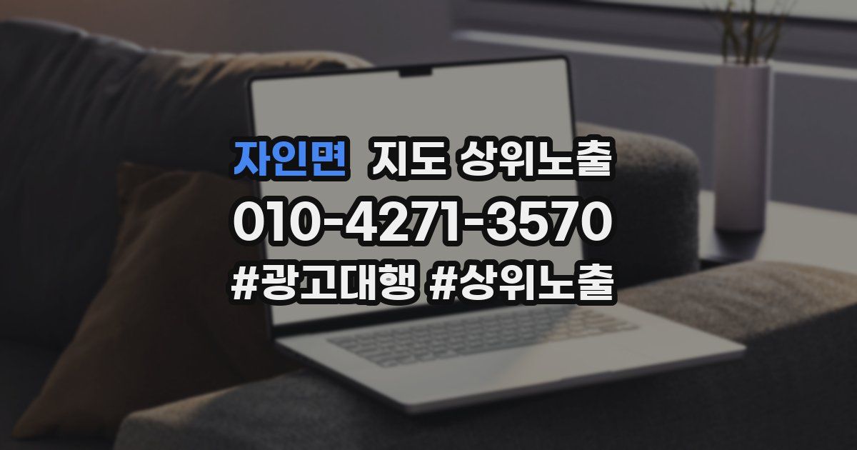 자인면 지도 상위 노출
