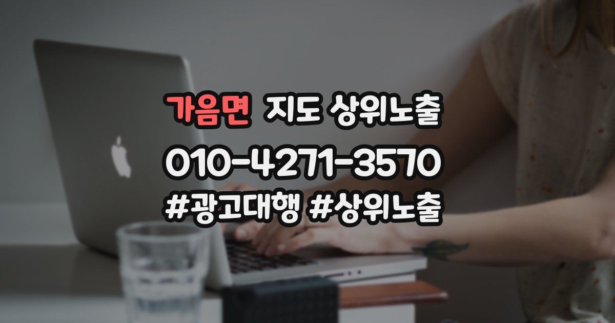 가음면 지도 상위 노출