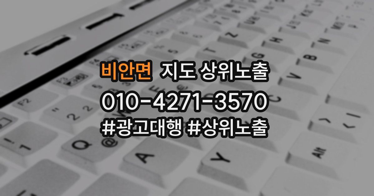 비안면 지도 상위 노출