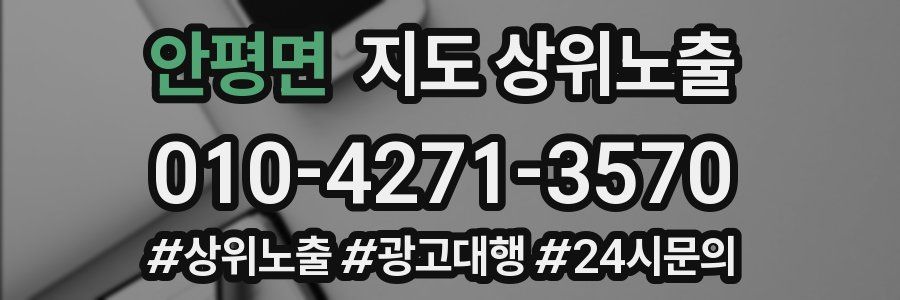 안평면 지도 상위 노출