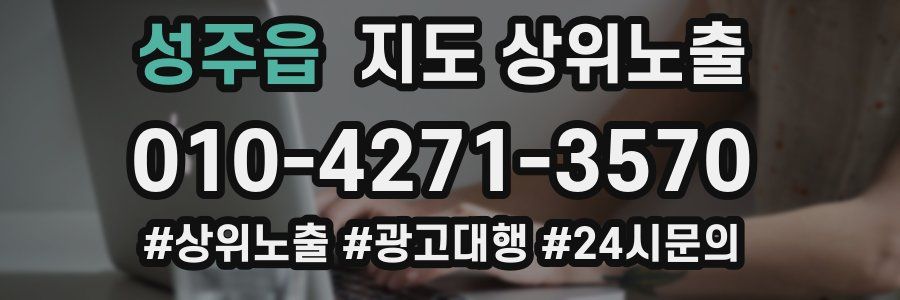 성주읍 지도 상위 노출