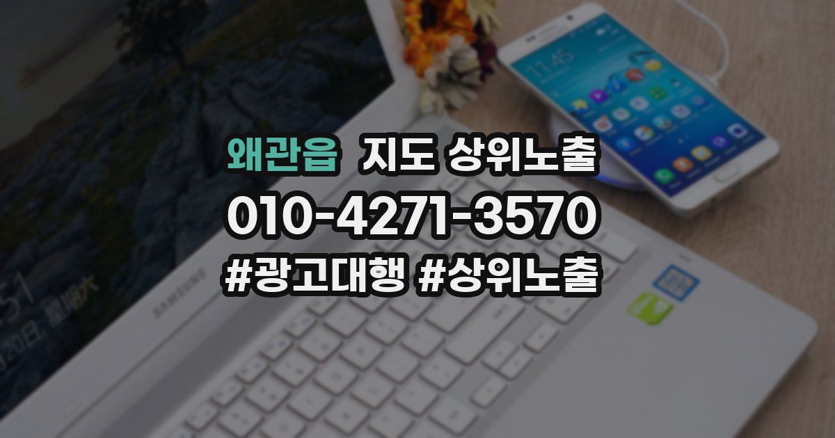 왜관읍 지도 상위 노출