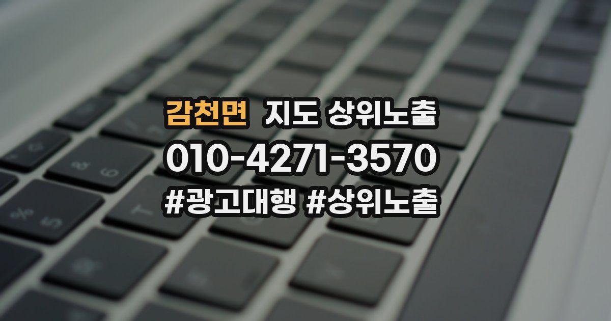 감천면 지도 상위 노출