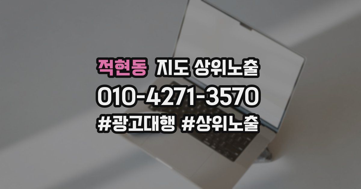 적현동 지도 상위 노출