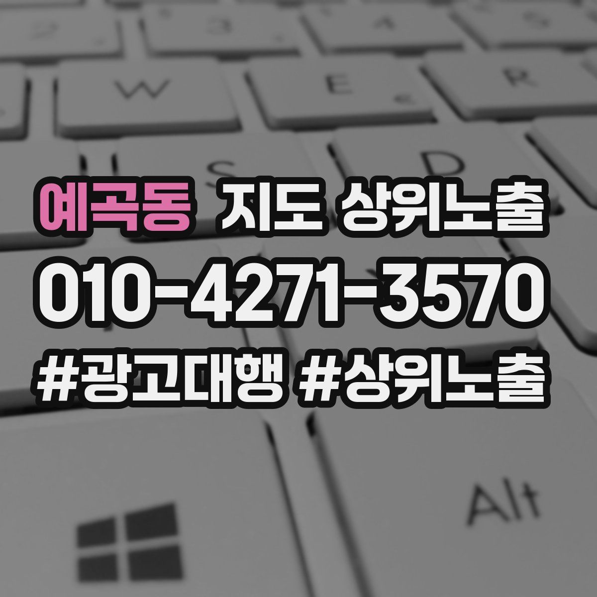 예곡동 지도 상위 노출