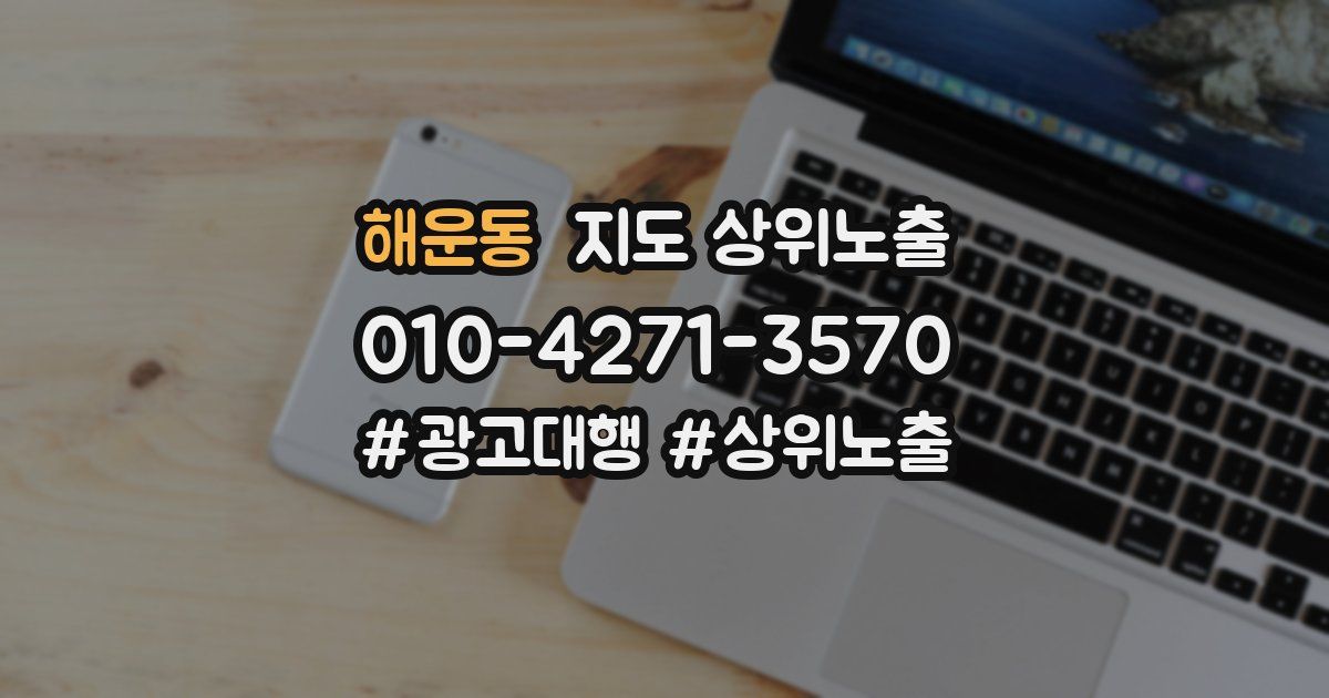 해운동 지도 상위 노출