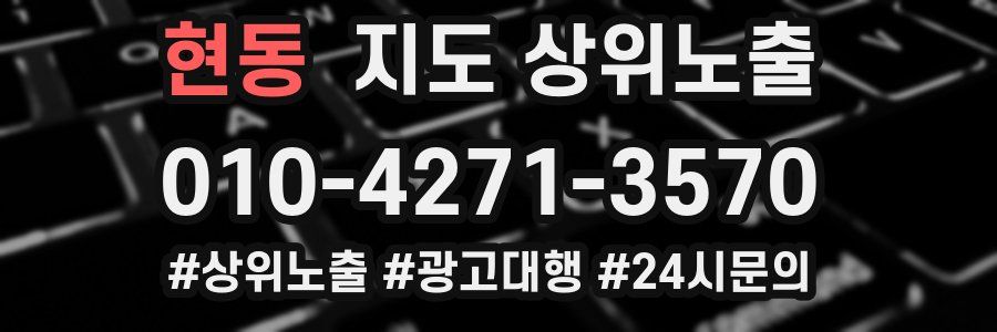 현동 지도 상위 노출