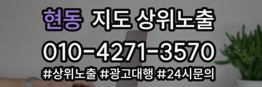 현동 지도 상위 노출