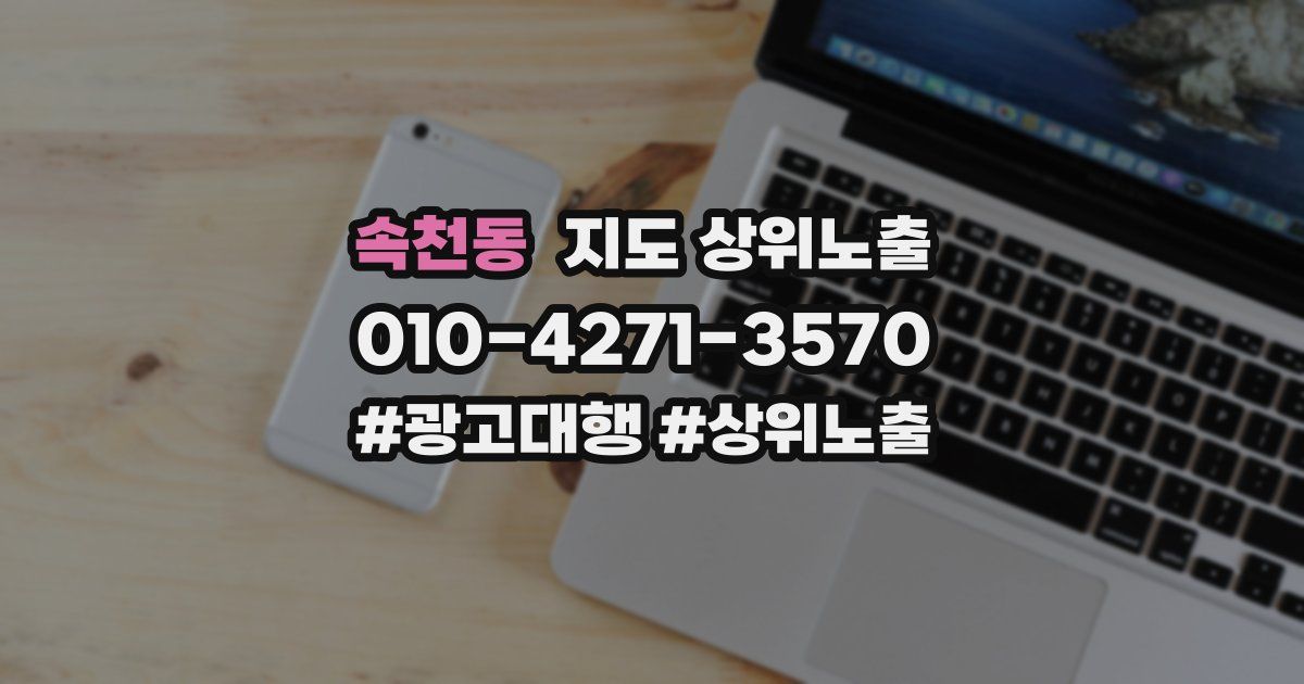 속천동 지도 상위 노출