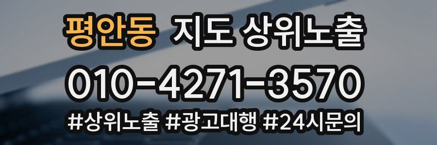 평안동 지도 상위 노출