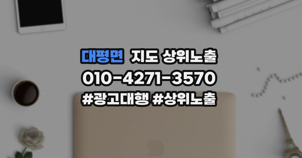 대평면 지도 상위 노출