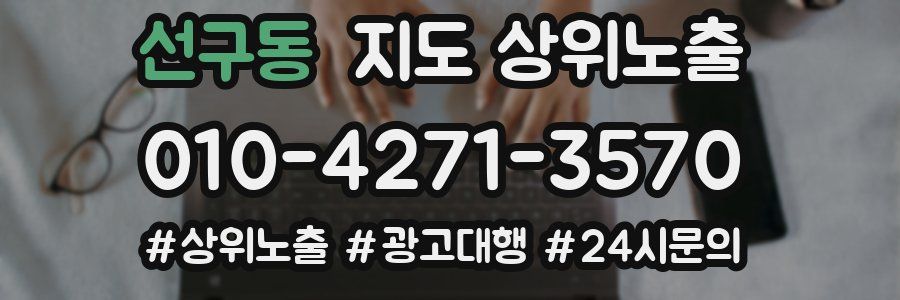 선구동 지도 상위 노출
