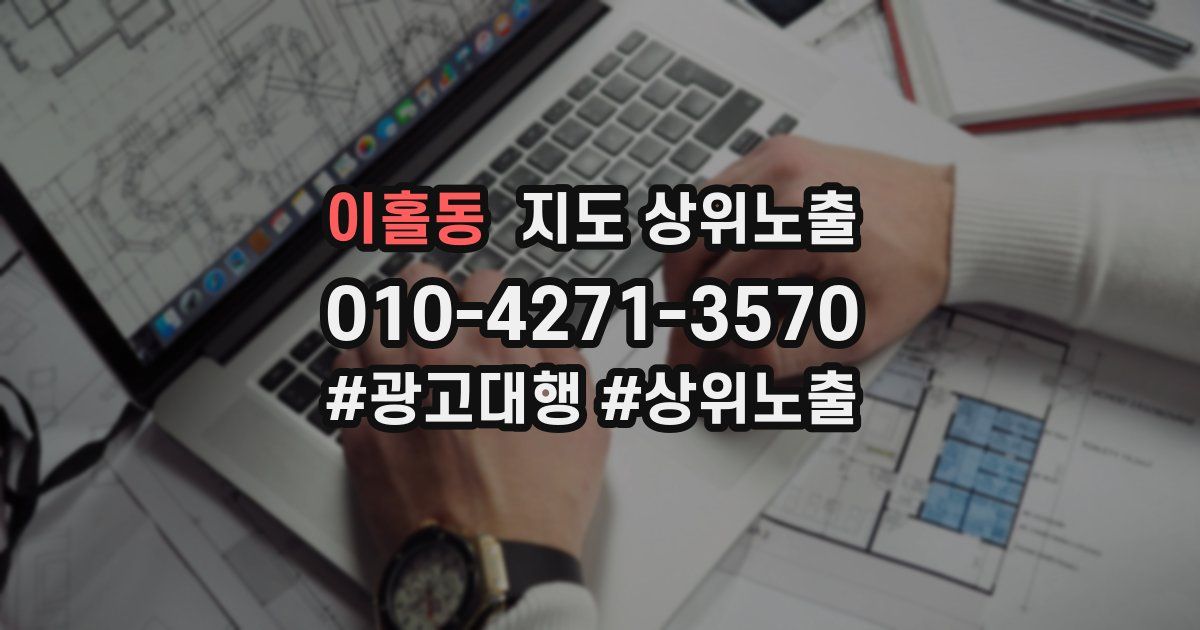 이홀동 지도 상위 노출