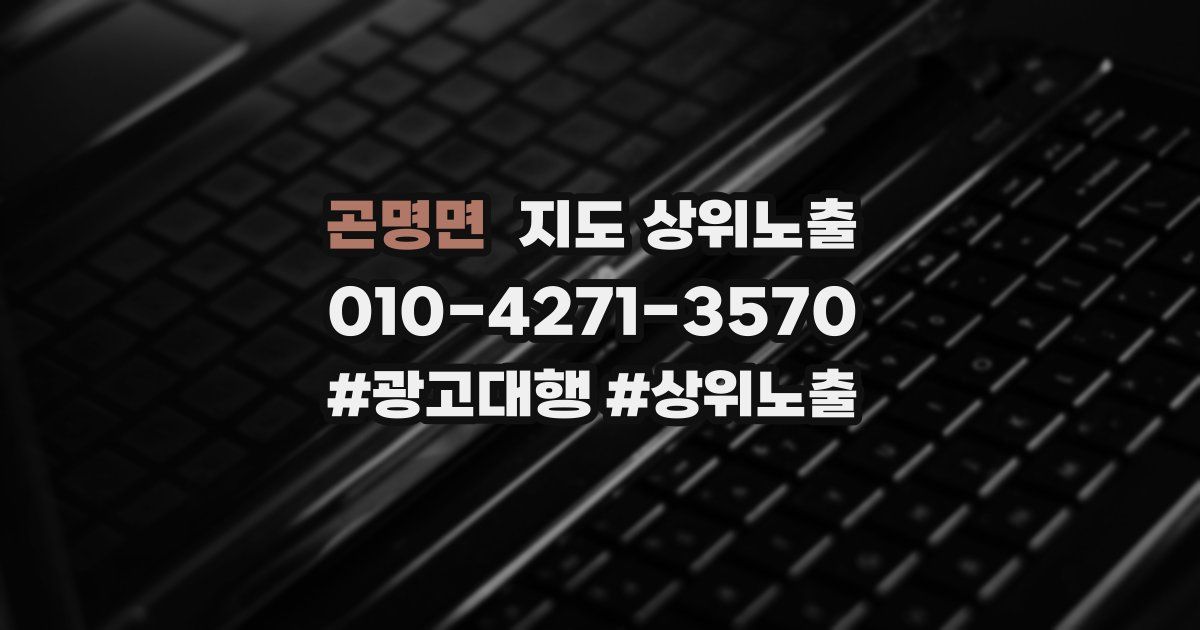 곤명면 지도 상위 노출