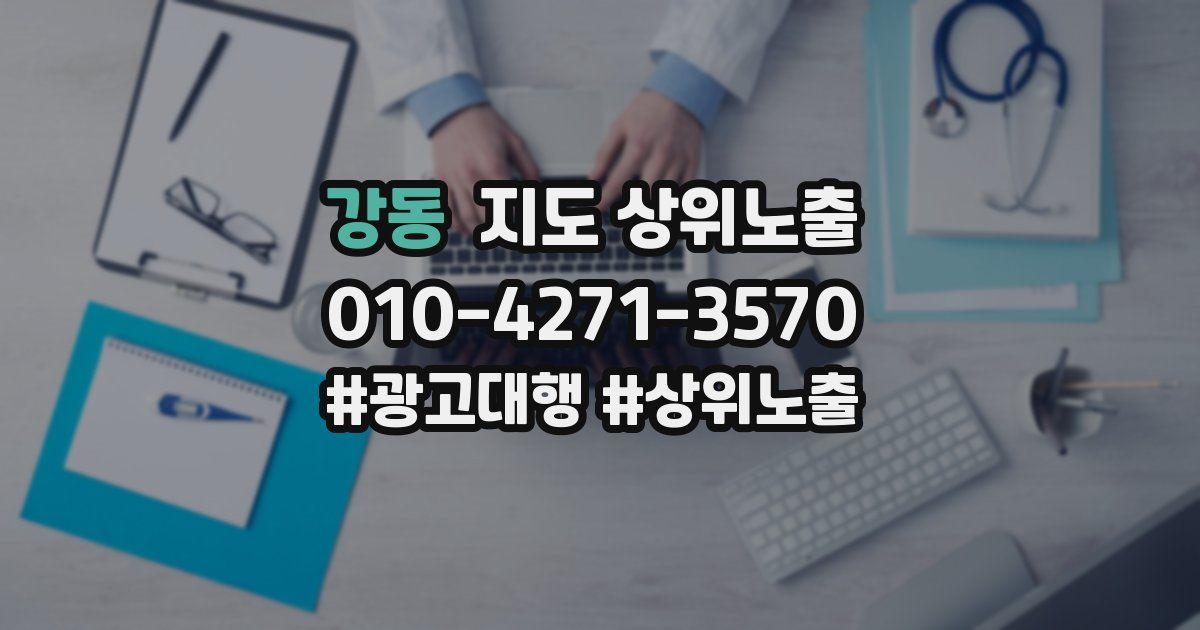 강동 지도 상위 노출