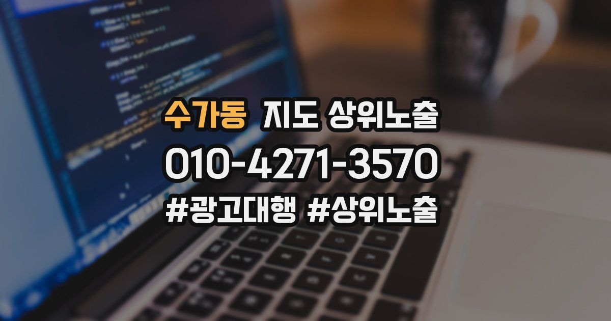수가동 지도 상위 노출
