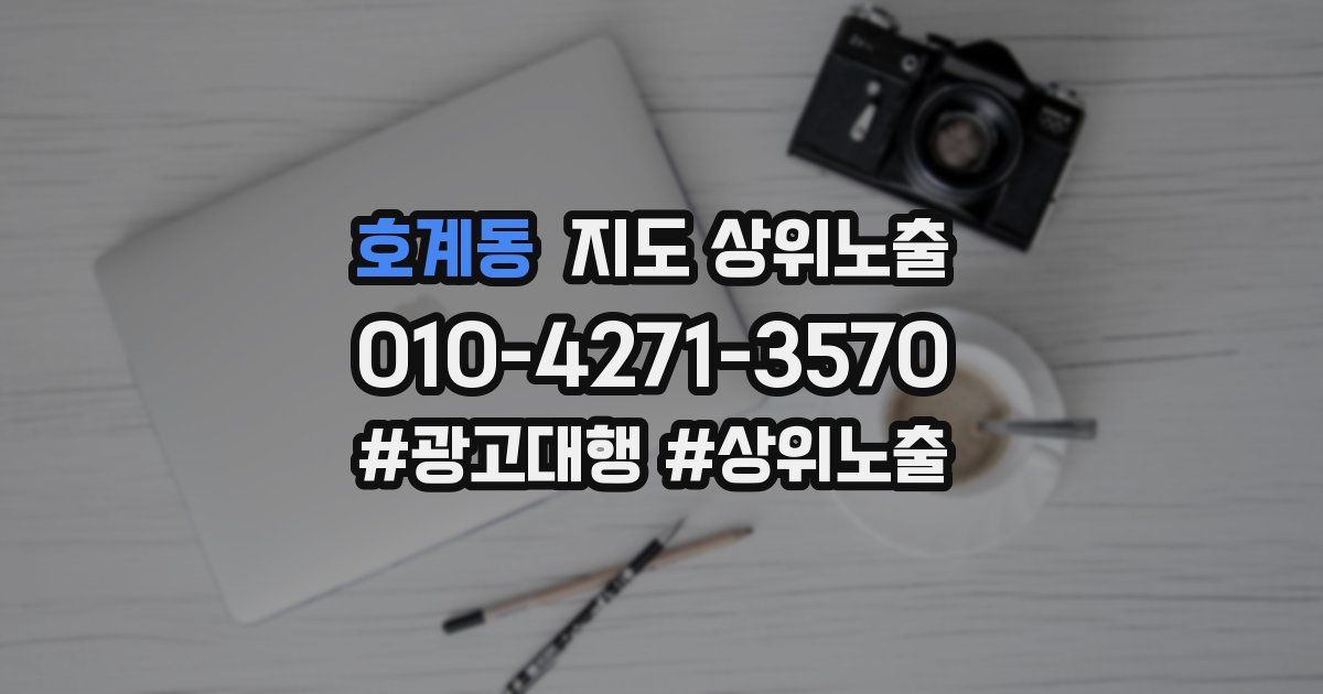 호계동 지도 상위 노출