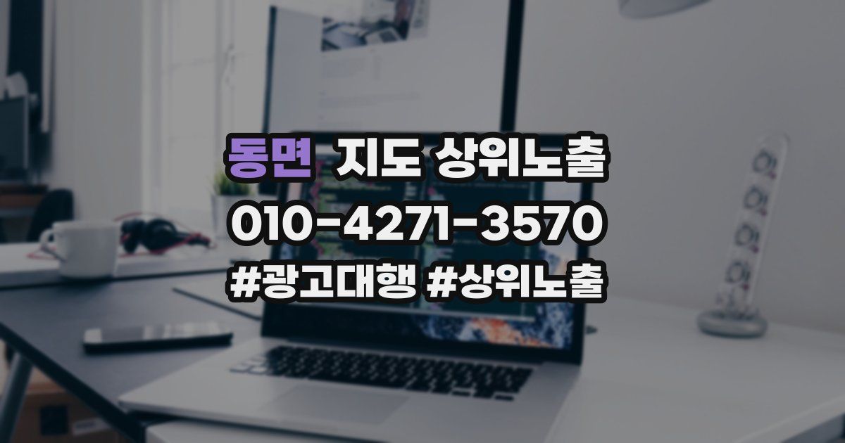 동면 지도 상위 노출