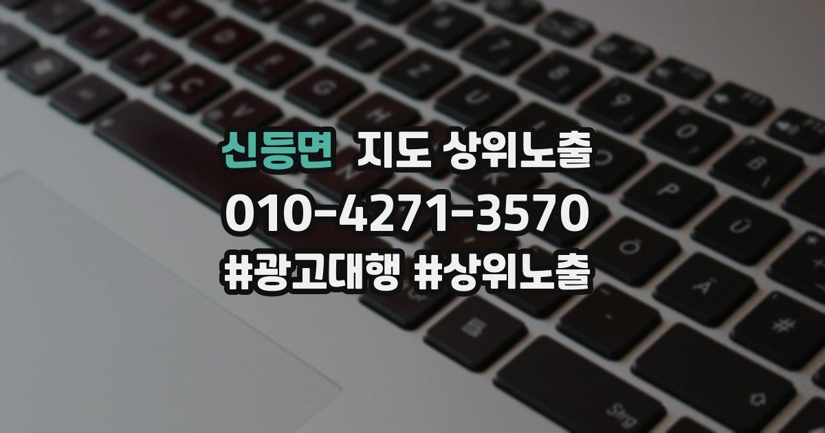 신등면 지도 상위 노출