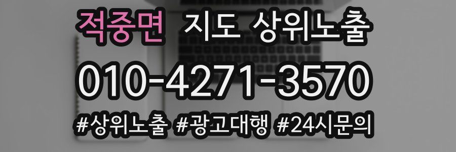 적중면 지도 상위 노출