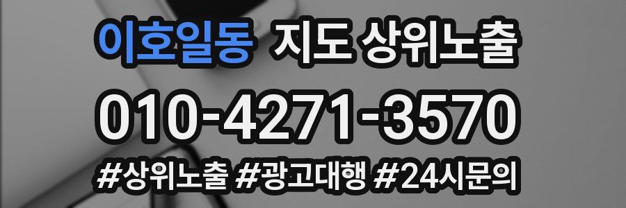 이호일동 지도 상위 노출