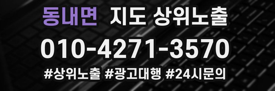 동내면 지도 상위 노출