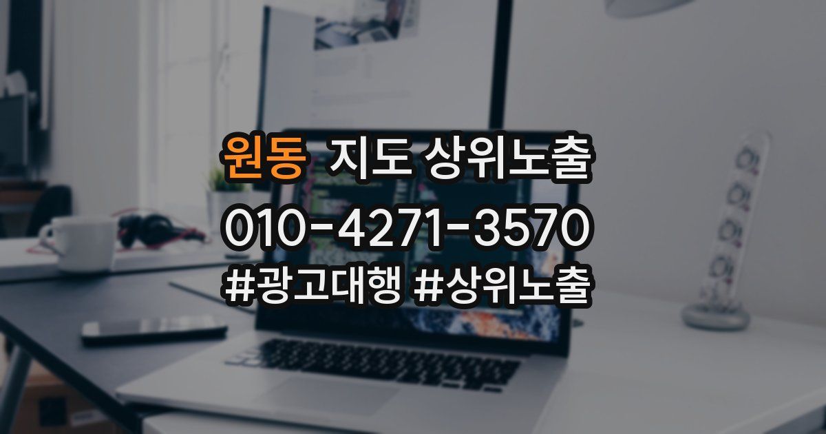 원동 지도 상위 노출