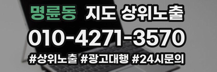 명륜동 지도 상위 노출