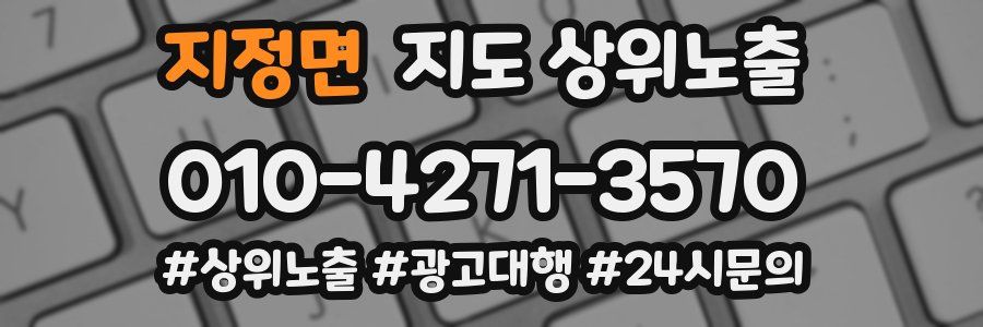 지정면 지도 상위 노출