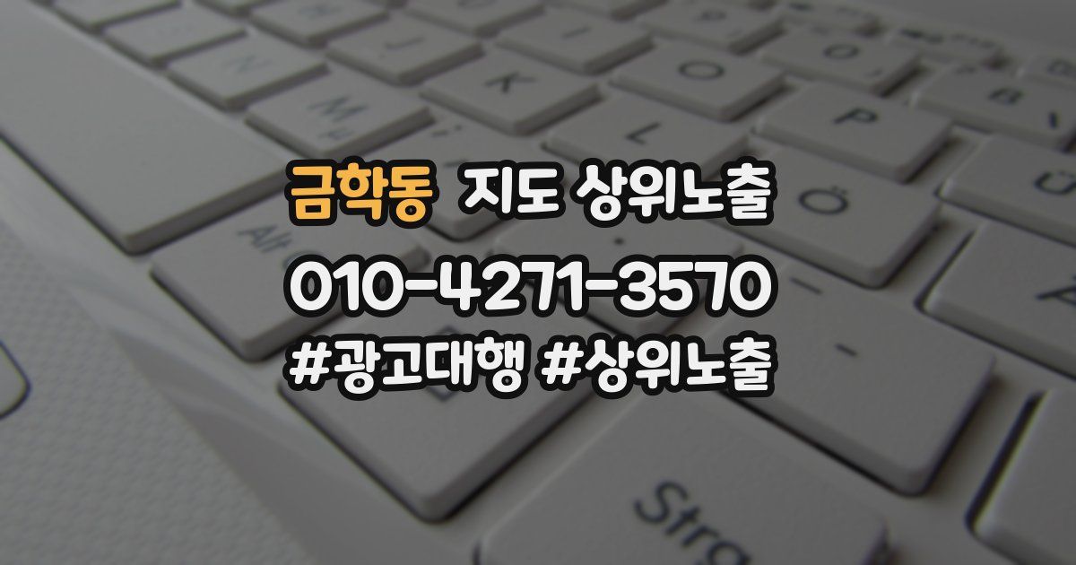 금학동 지도 상위 노출
