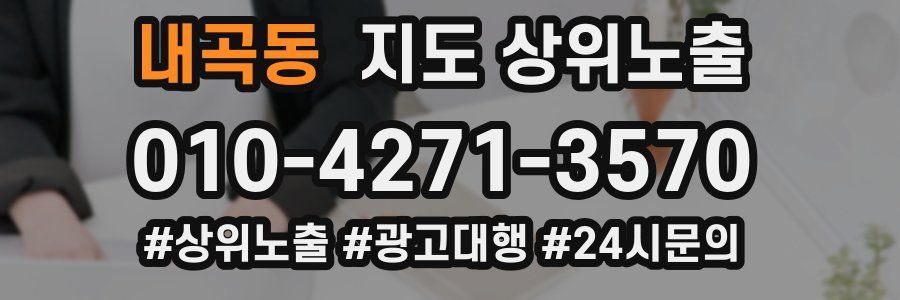 내곡동 지도 상위 노출
