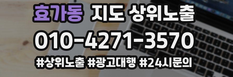 효가동 지도 상위 노출
